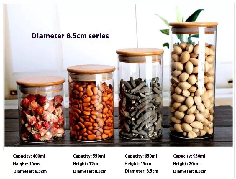 Urban Ease™ Airtight Borosilicate Glass Pantry Canister